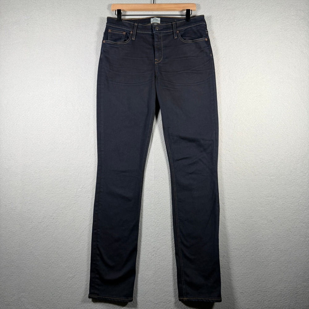 J.Crew Matchstick Slim Straight Jeans Indigo Dark Wash E0081 30T 32x35